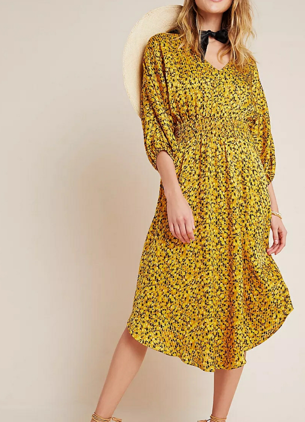 New- Anthropologie Marigold Midi Dress